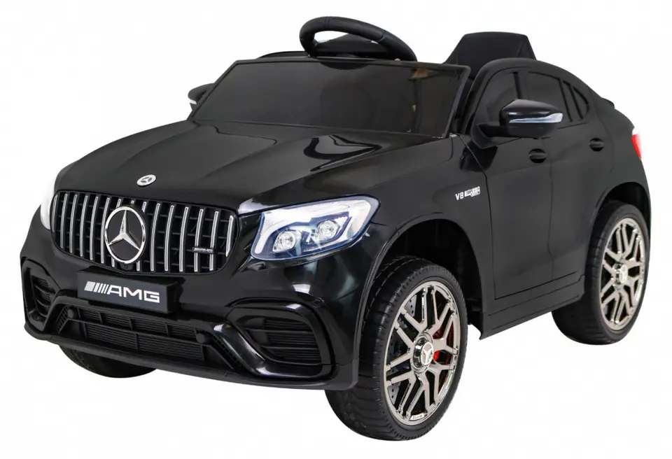 ⁨Mercedes Benz GLC63S dla dzieci Czarny + Pilot + Napęd 4x4 + MP3 LED + EVA + Wolny Start⁩ w sklepie Wasserman.eu