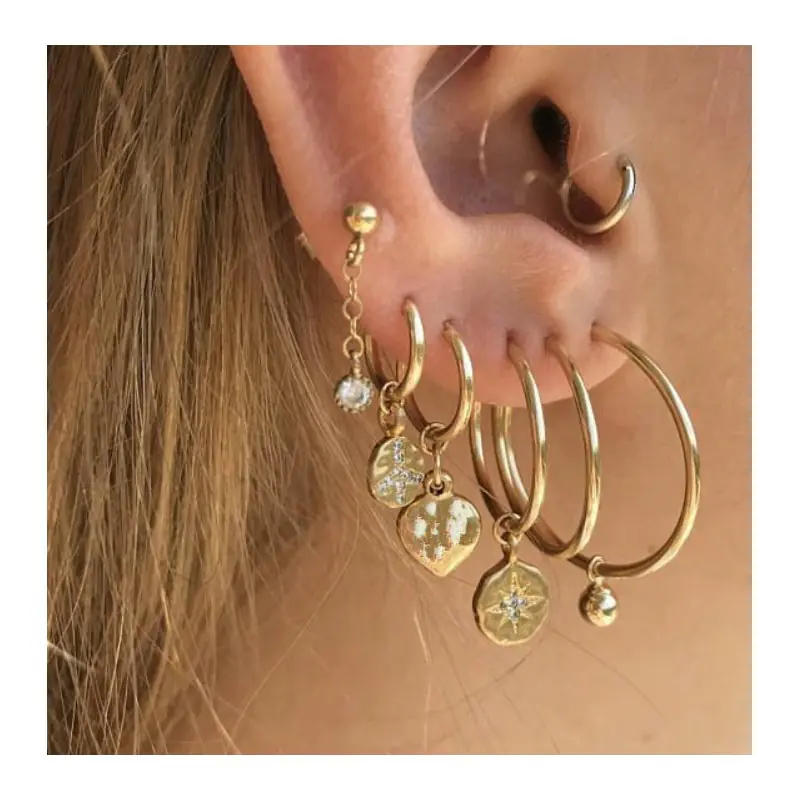 ⁨EARRINGS set 7in1 earmuffs K1514Z⁩ at Wasserman.eu