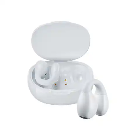 ⁨WEKOME VA12 Clip-On - Bezprzewodowe słuchawki Bluetooth V5.2 TWS z etui ładującym (Biały)⁩ w sklepie Wasserman.eu
