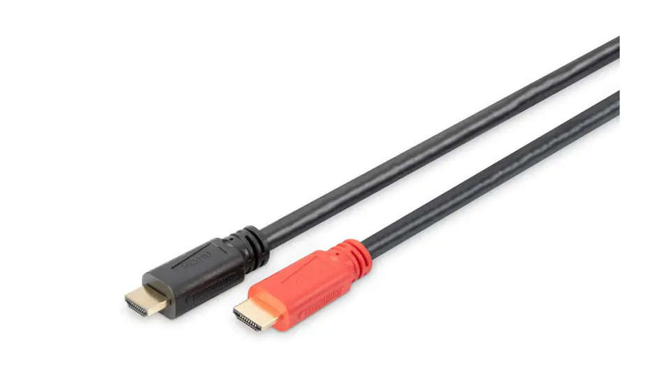 ⁨Kabel HDMI ze wzmacniaczem Highspeed 1.3 GOLD Typ A M/M AK-330105-150-S 15m⁩ w sklepie Wasserman.eu
