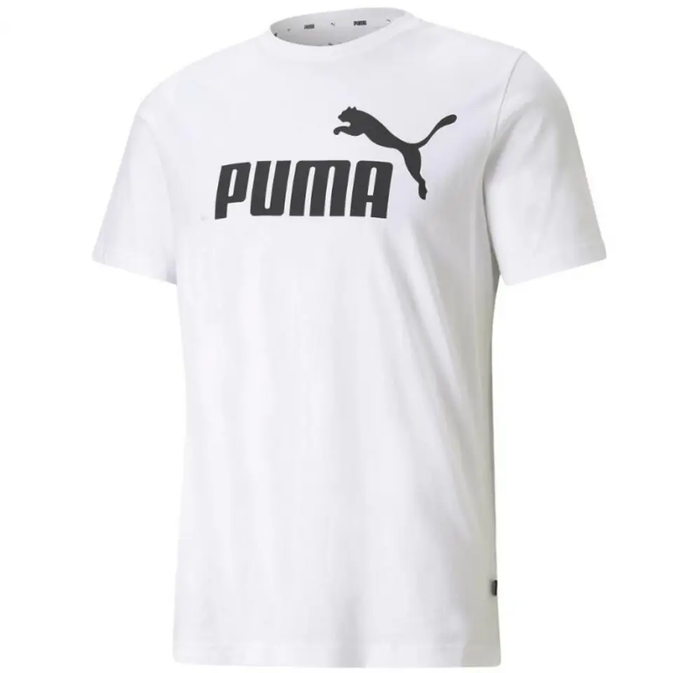 ⁨Koszulka Puma ESS Logo Tee M 586666 (kolor Biały, rozmiar 2 XL)⁩ w sklepie Wasserman.eu