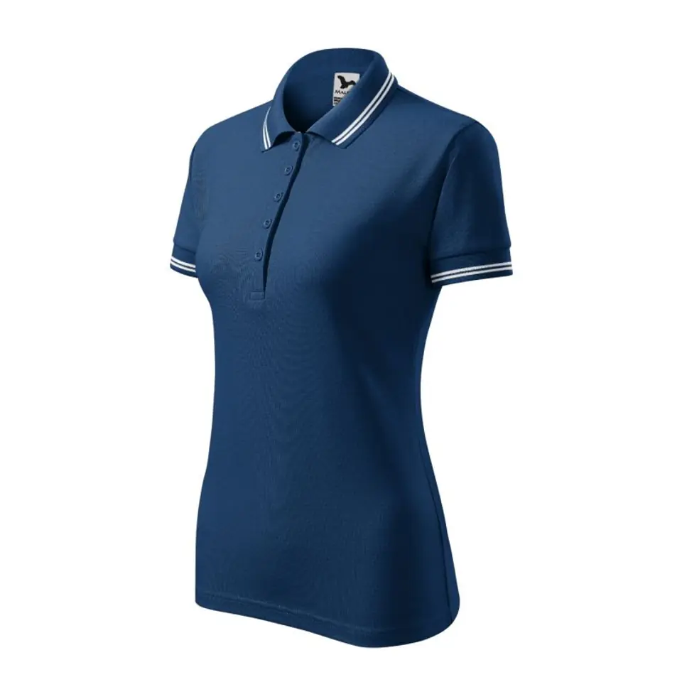 ⁨Koszulka polo Malfini Urban W (kolor Niebieski, rozmiar 2XL)⁩ w sklepie Wasserman.eu