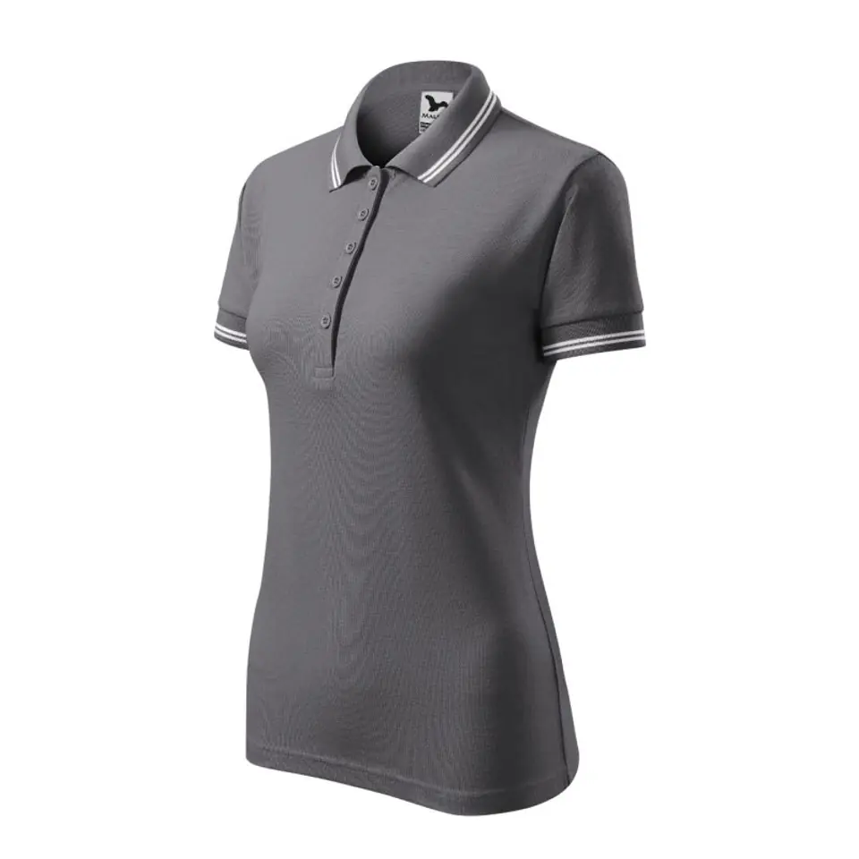 ⁨Koszulka polo Malfini Urban W (kolor Szary/Srebrny, rozmiar 2XL)⁩ w sklepie Wasserman.eu