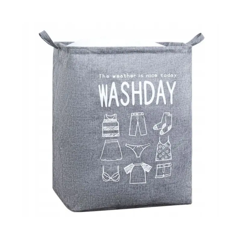 Toy container basket, laundry bag with welt 50x40x50 cm OR52WZ6 at Wasserman.eu