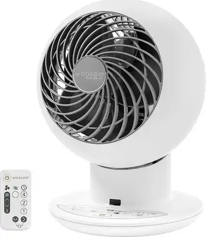 ⁨Woozoo Circulator PCF-SC15T, 15cm, 5 speeds, moving head vertically and horizontally, remote control, timer, breeze function, 38W, white⁩ at Wasserman.eu
