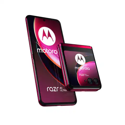 ⁨Smartfon Motorola Razr 40 Ultra 8/256GB 6,9" P-OLED 2640x1080 3800mAh Dual SIM 5G Viva Magenta⁩ w sklepie Wasserman.eu