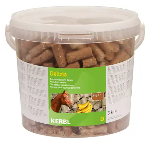 ⁨KERBL Smakołyki dla konia Delizia Classic, banan 3kg [05-9161]⁩ w sklepie Wasserman.eu