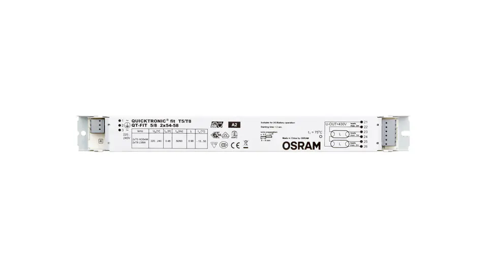 ⁨Statecznik elektroniczny QT-FIT 5/8 2X54-58/220-240 4008321873842⁩ w sklepie Wasserman.eu