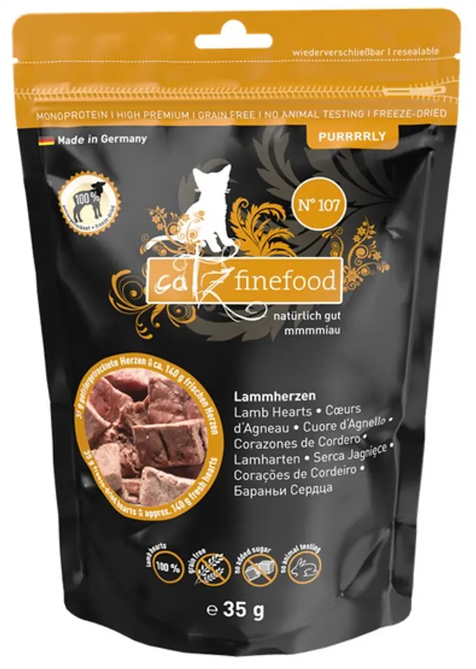 ⁨Catz Finefood Purrrrly N.107 Serca jagnięce 35g⁩ w sklepie Wasserman.eu