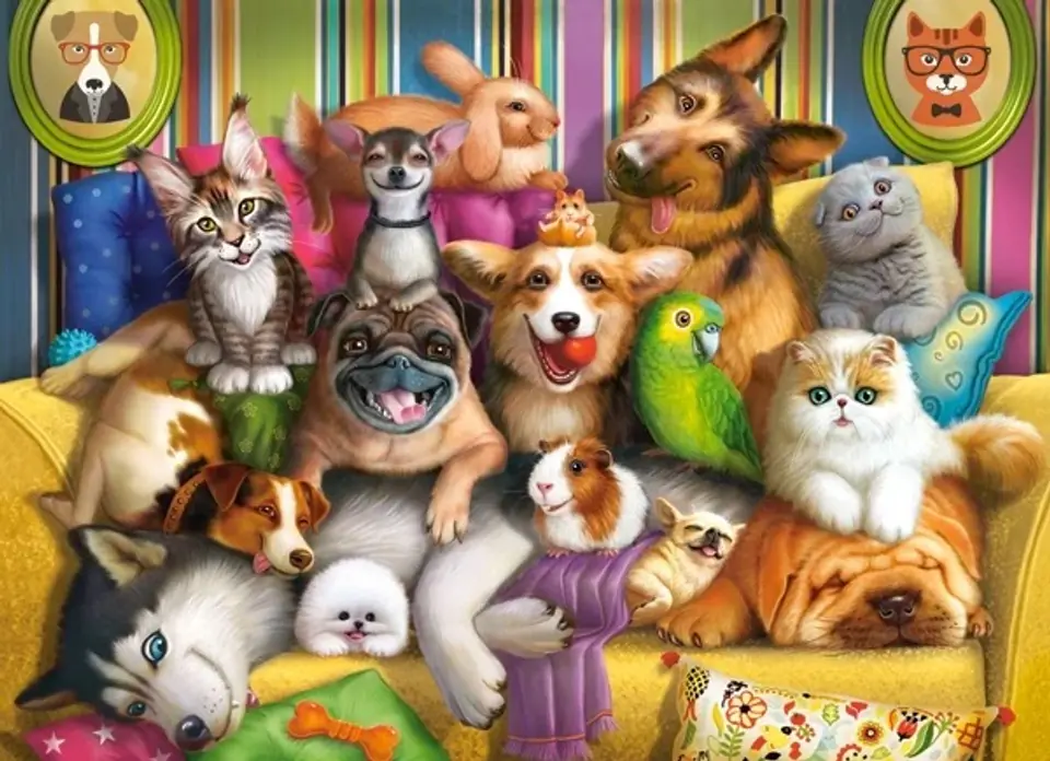 ⁨CASTORLAND Puzzle 70 elementów Playful Pets - Zabawne zwierzęta 5+⁩ w sklepie Wasserman.eu