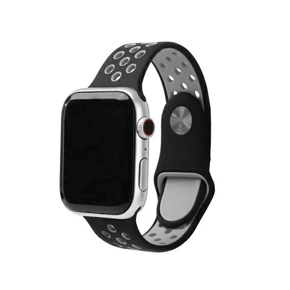 ⁨Beline pasek Apple Watch Sport Silicone 38/40/41mm czarno-szary black/gray⁩ w sklepie Wasserman.eu