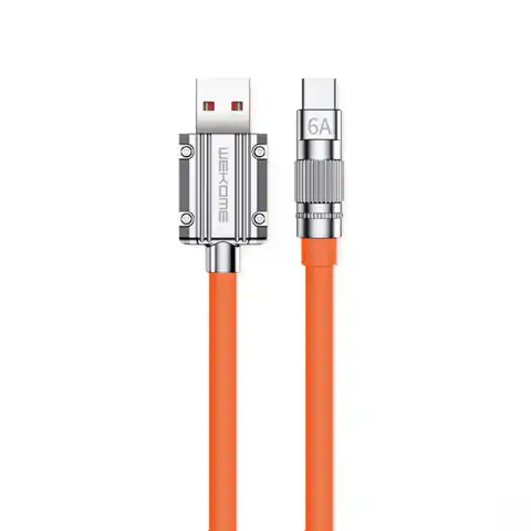 ⁨WEKOME WDC-186 Wingle Series - Kabel połączeniowy USB-A do USB-C Fast Charging 1 m (Pomarańczowy)⁩ w sklepie Wasserman.eu