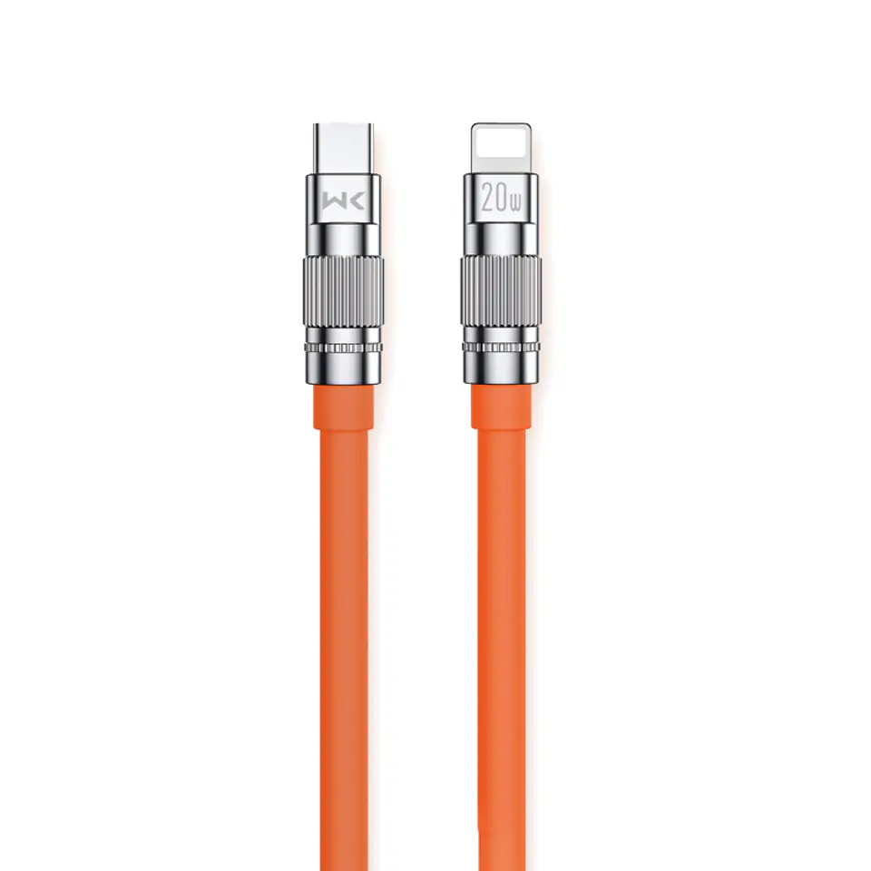 ⁨WEKOME WDC-187 Wingle Series - Kabel połączeniowy USB-C do Lightning Fast Charging PD 20W 1.2 m (Pomarańczowy)⁩ w sklepie Wasserman.eu