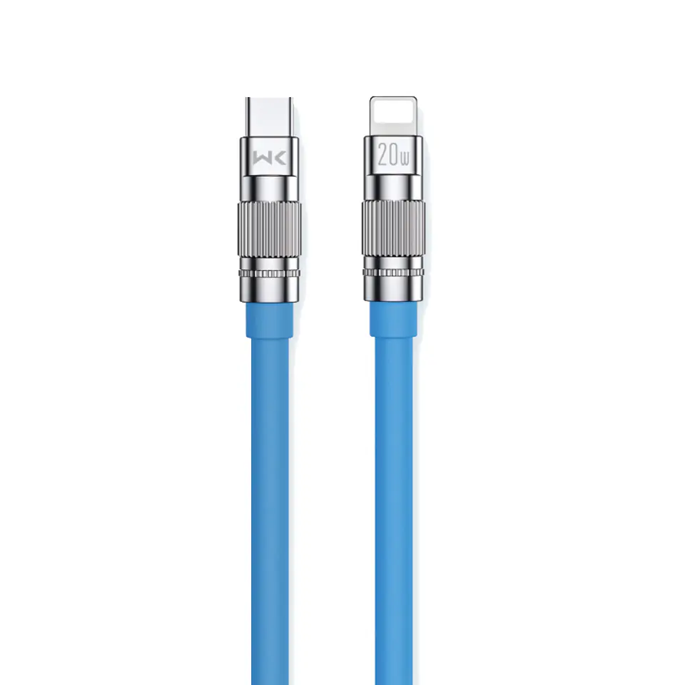 ⁨WEKOME WDC-187 Wingle Series - Kabel połączeniowy USB-C do Lightning Fast Charging PD 20W 1.2 m (Niebieski)⁩ w sklepie Wasserman.eu