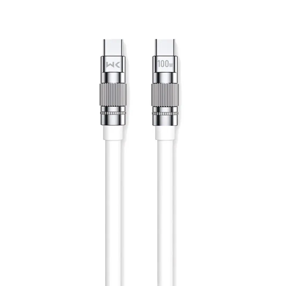 ⁨WEKOME WDC-188 Wingle Series - Kabel połączeniowy USB-C do USB-C 100W Fast Charging 1 m (Biały)⁩ w sklepie Wasserman.eu