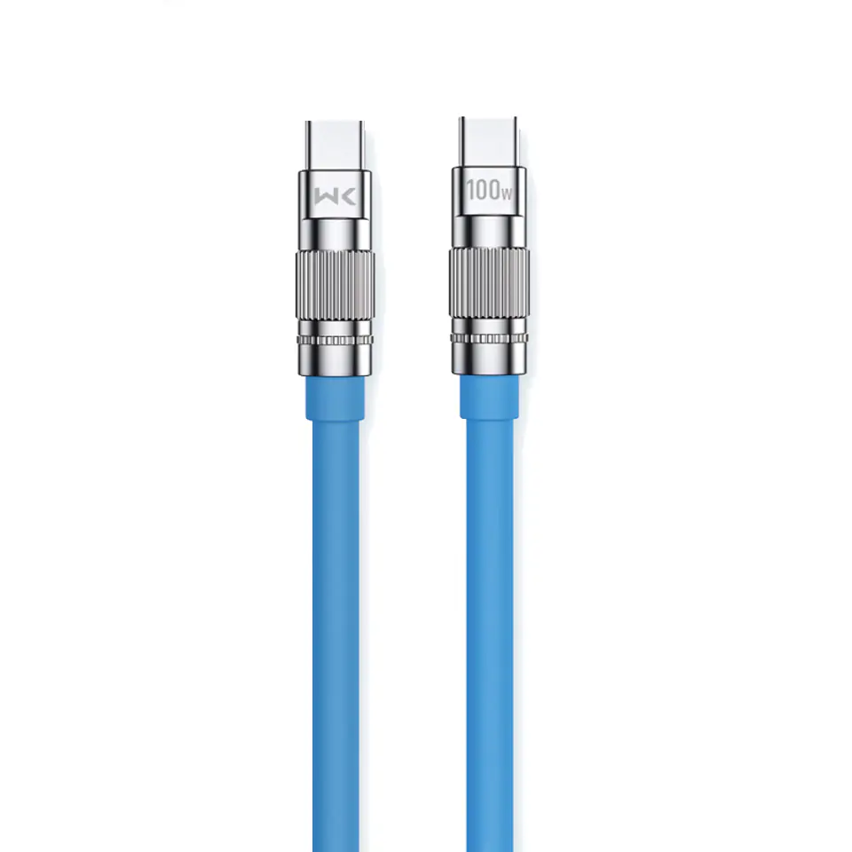 ⁨WEKOME WDC-188 Wingle Series - Kabel połączeniowy USB-C do USB-C 100W Fast Charging 1 m (Niebieski)⁩ w sklepie Wasserman.eu