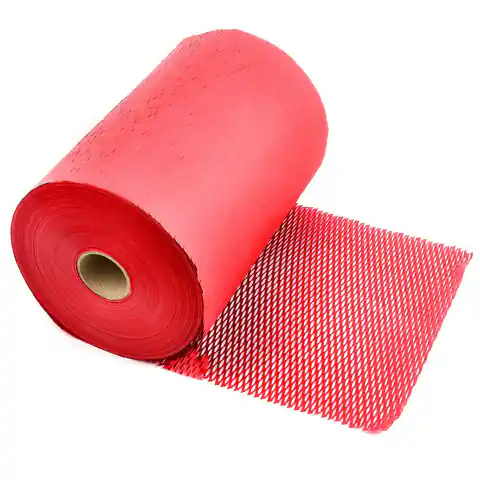 ⁨Papier nacinany plaster miodu Czerwony 30cm 100m⁩ w sklepie Wasserman.eu