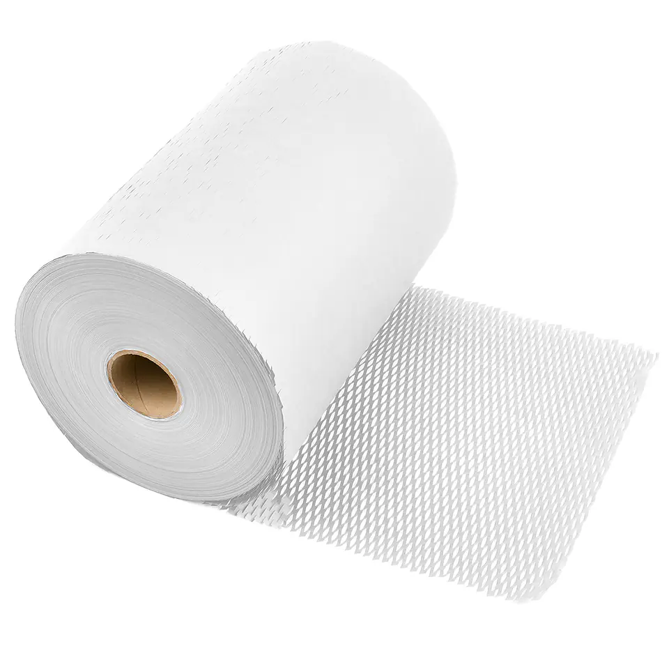 ⁨Papier nacinany plaster miodu Biały 30cm 100m 80g⁩ w sklepie Wasserman.eu