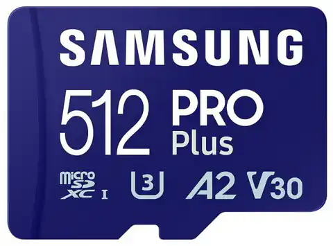 ⁨SD MicroSD Card 512GB Samsung SDXC PRO Plus (2023)(CL10) retail⁩ at Wasserman.eu