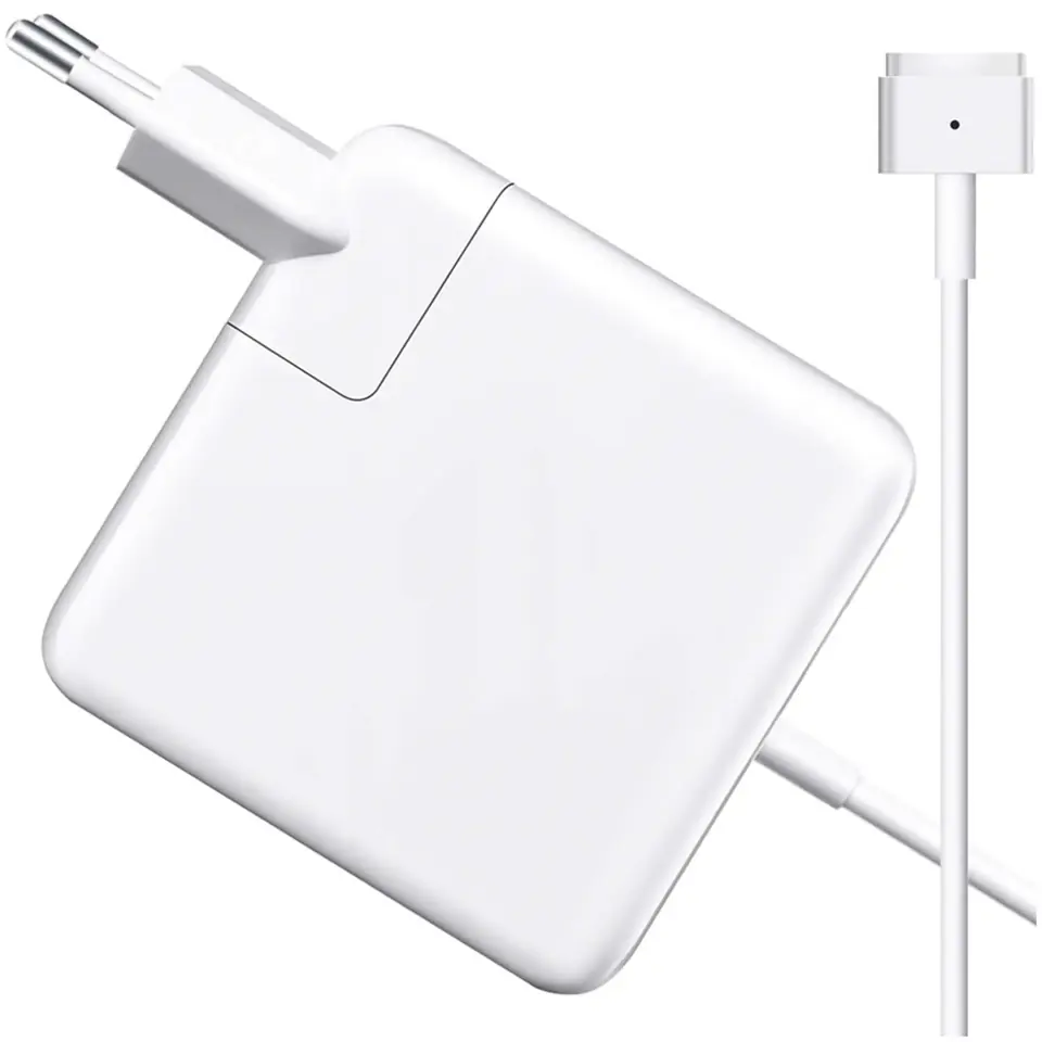 ⁨Ładowarka zasilacz do MacBooka Alogy Charger do Apple MacBook MagSafe 2 T-type 45W Biała⁩ w sklepie Wasserman.eu