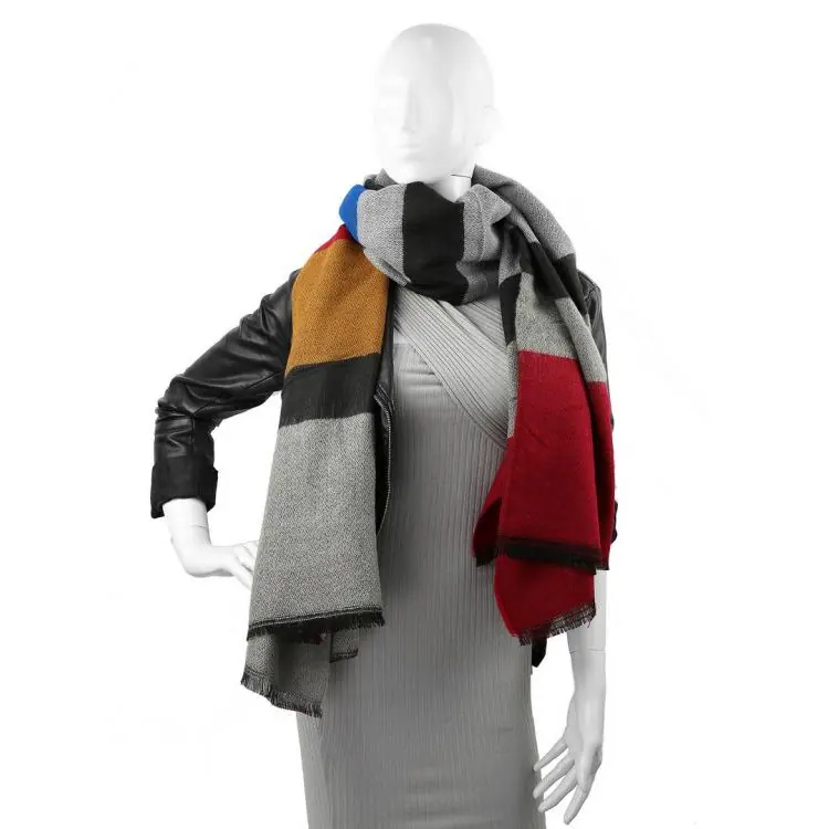 ⁨Szal chusta kaszmir kolory SZALS5⁩ w sklepie Wasserman.eu