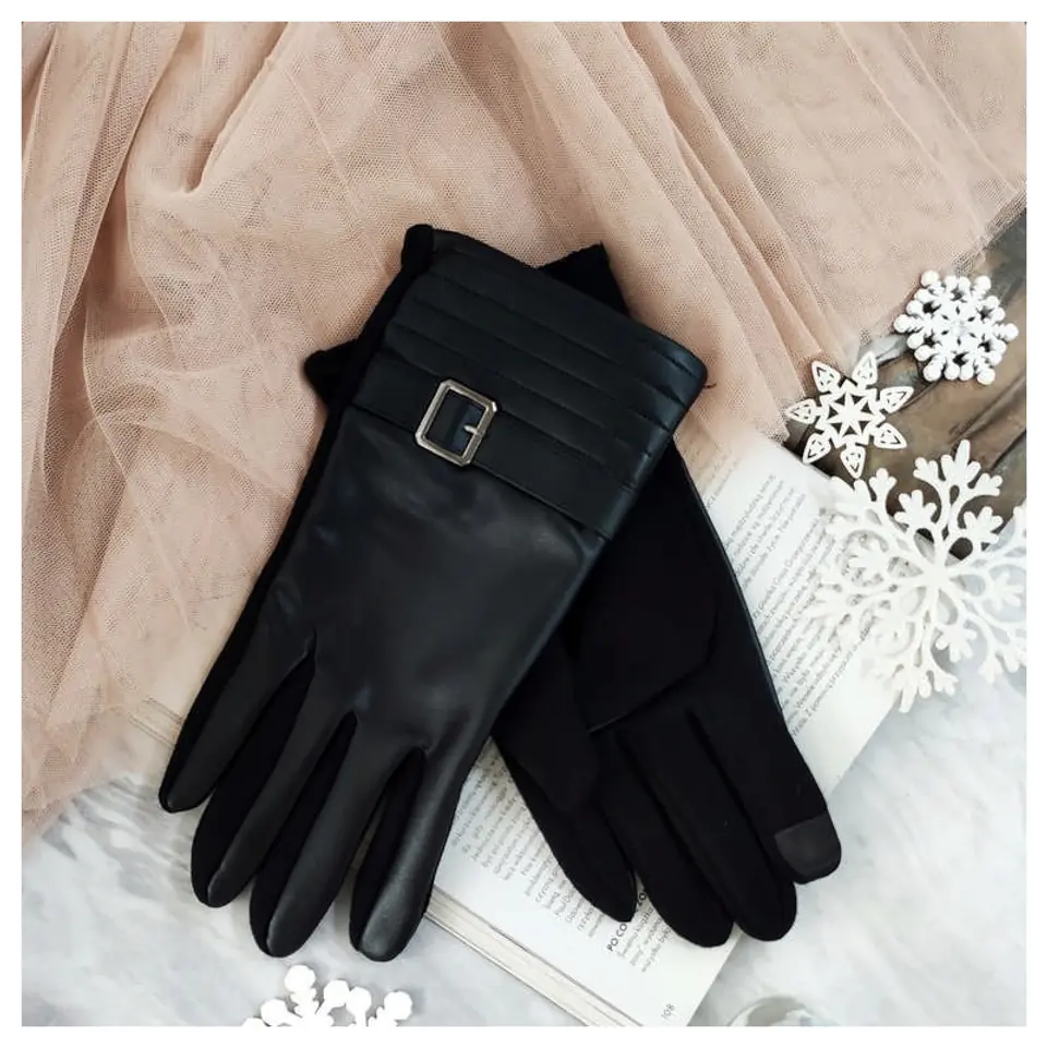 ELEGANT MEN'S GLOVES BLACK REK135 at Wasserman.eu