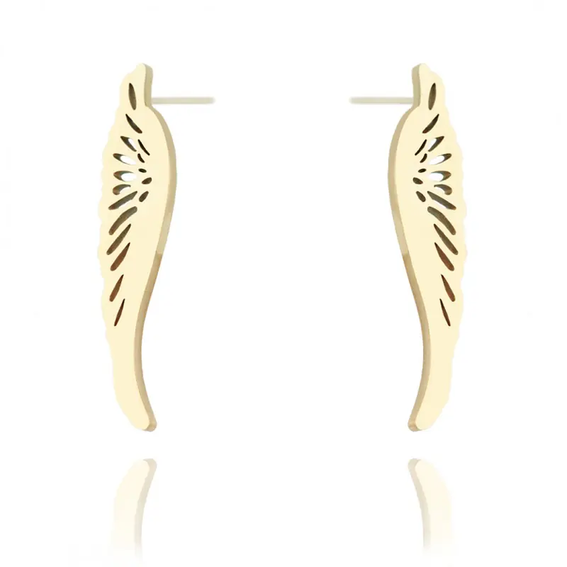 ⁨Gold-plated stainless steel earrings stick KST2238⁩ at Wasserman.eu