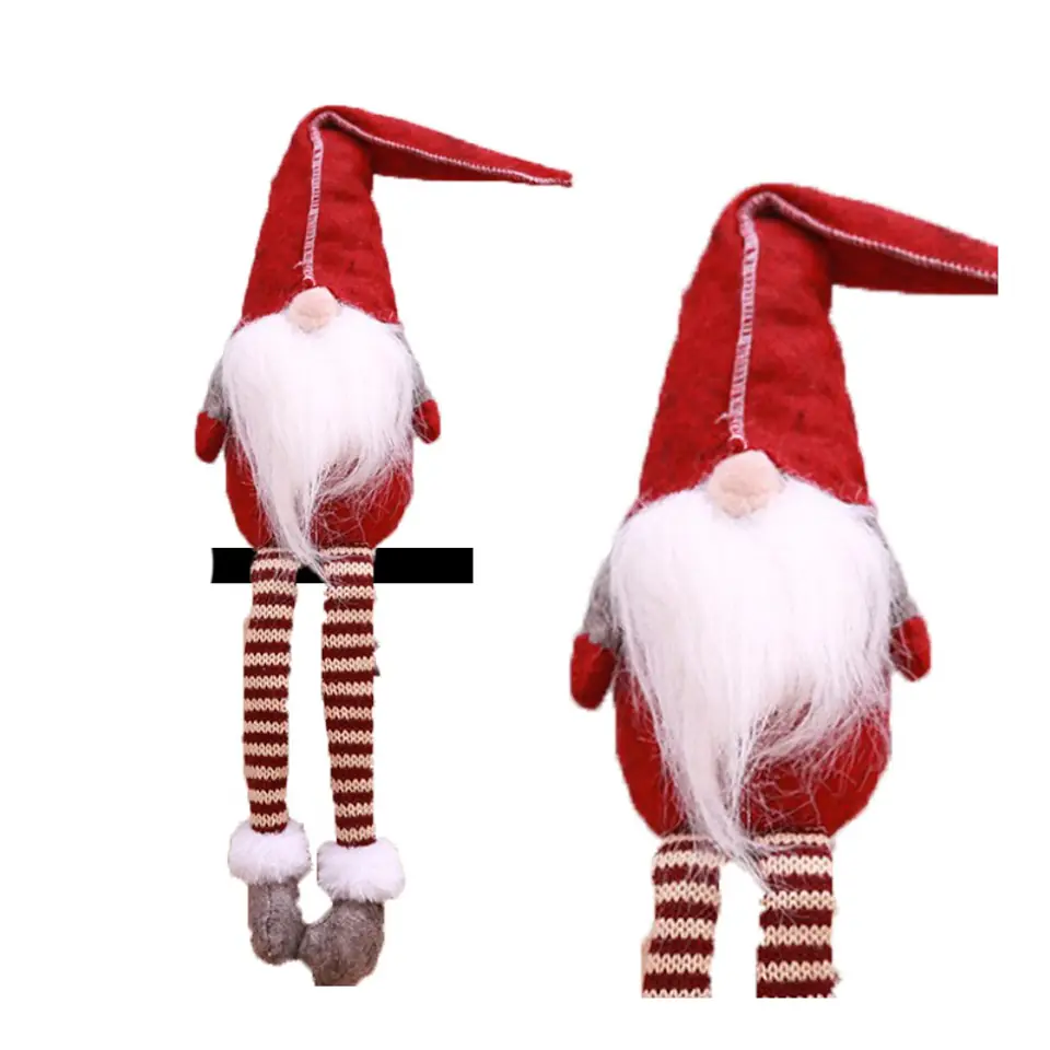 ⁨Mikołaj skrzat krasnal świąteczny Boże Narodzenie 50 cm z pluszu KSN01CZE⁩ w sklepie Wasserman.eu