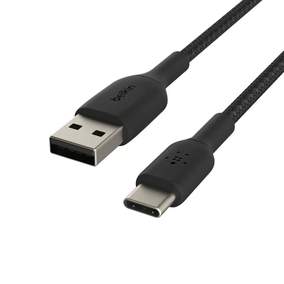 ⁨BELKIN KABEL USB USB- C - USB-A, OPLOT 2M, CZARNY⁩ w sklepie Wasserman.eu