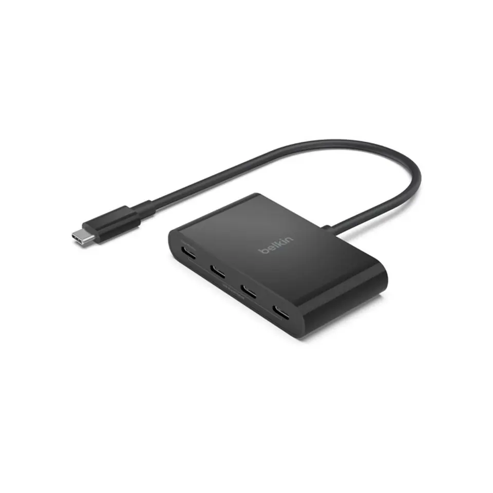 ⁨Belkin AVC018BTBK interface hub USB Type-C 10000 Mbit/s Black⁩ at Wasserman.eu