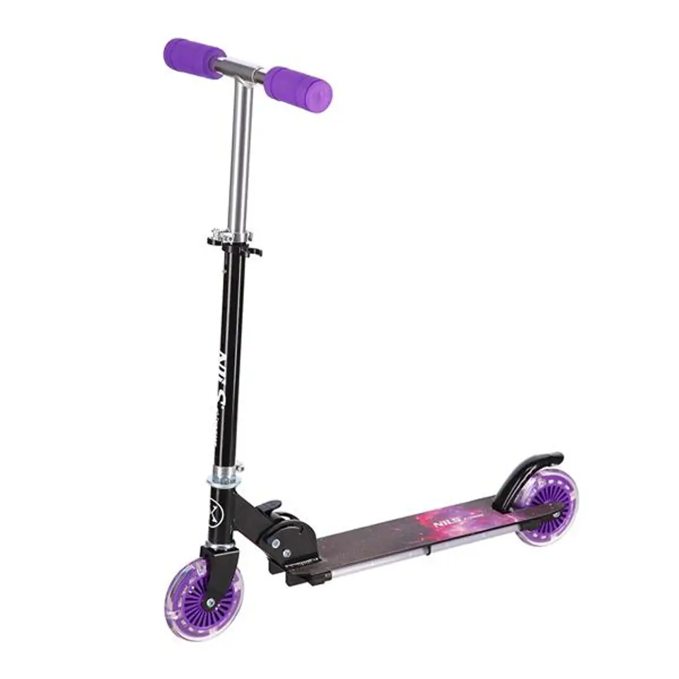 ⁨NILS EXTREME HD025 LED purple scooter⁩ at Wasserman.eu