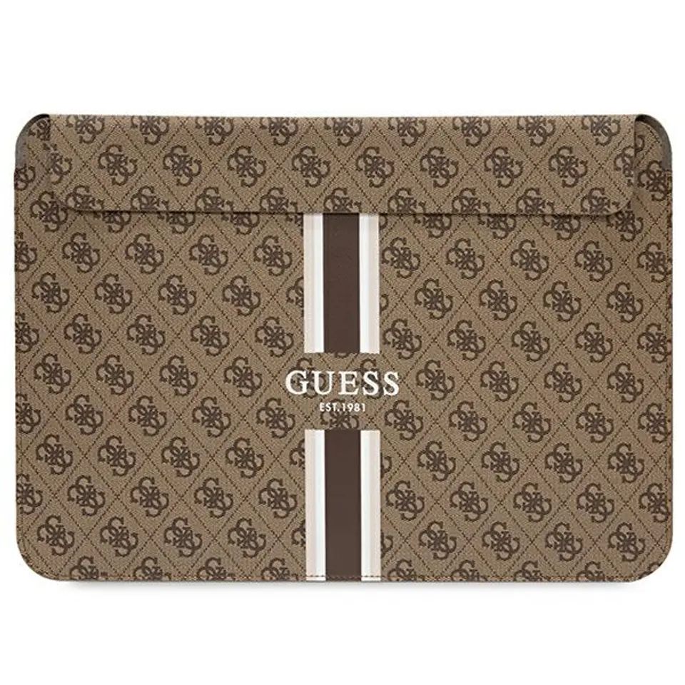 Guess Sleeve GUCS14P4RPSW 14" brązowy/ brown 4G Printed Stripes w sklepie Wasserman.eu