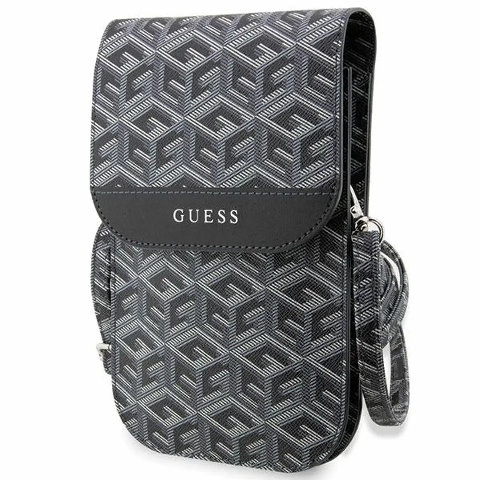 ⁨Guess Torebka GUWBHGCFSEK czarny/black GCube Stripe⁩ w sklepie Wasserman.eu