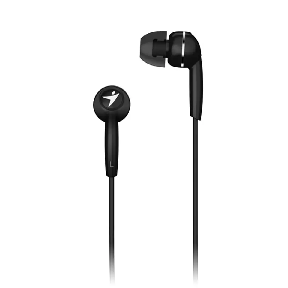 ⁨Genius HS-M320, słuchawki, przewodowa, czarne, douszne typ 3.5 mm jack⁩ w sklepie Wasserman.eu