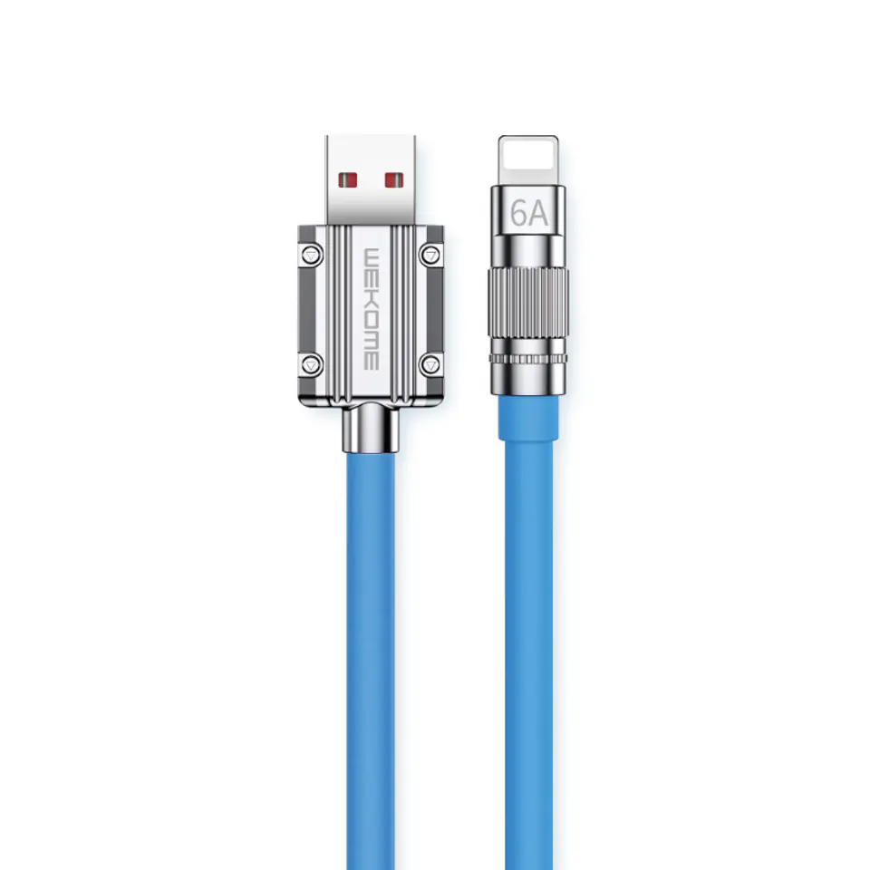 ⁨WEKOME WDC-186 Wingle Series - Kabel połączeniowy USB-A do Lightning Fast Charging 1 m (Niebieski)⁩ w sklepie Wasserman.eu