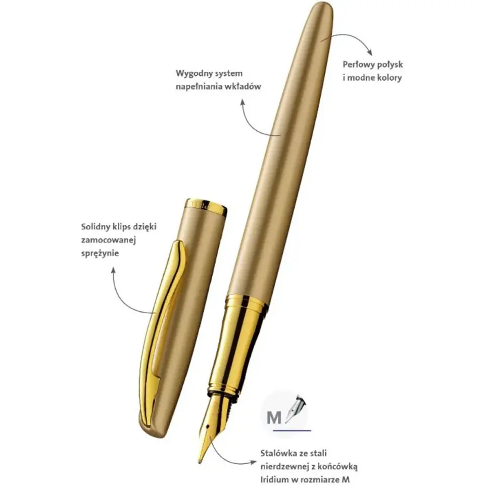 ⁨Pióro wieczne Jazz Noble Elegance GOLD etui PELIKAN 821827⁩ w sklepie Wasserman.eu