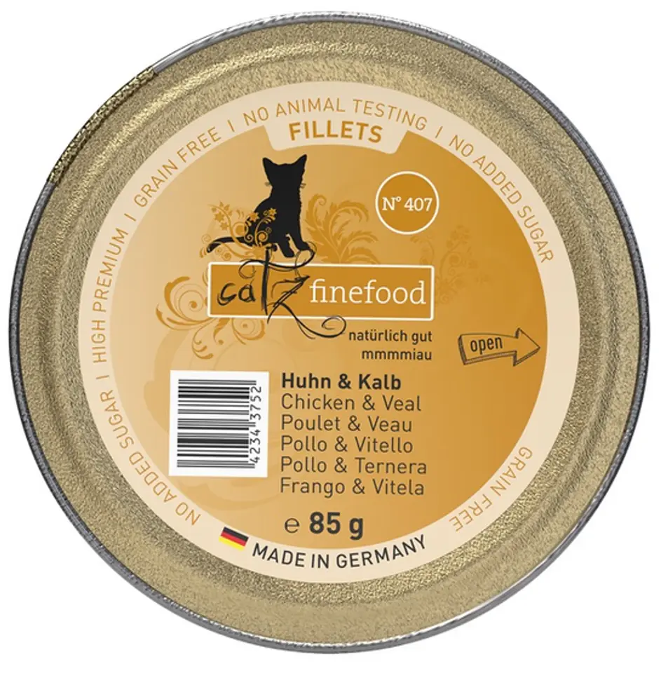 ⁨Catz Finefood Filety N.407 Kurczak/Cielęcina tacka 85g⁩ w sklepie Wasserman.eu