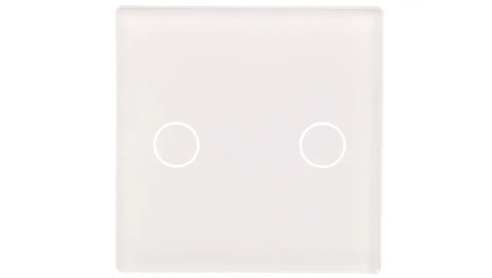 ⁨TouchMe Small glass panel, double connector, white TM531W⁩ at Wasserman.eu