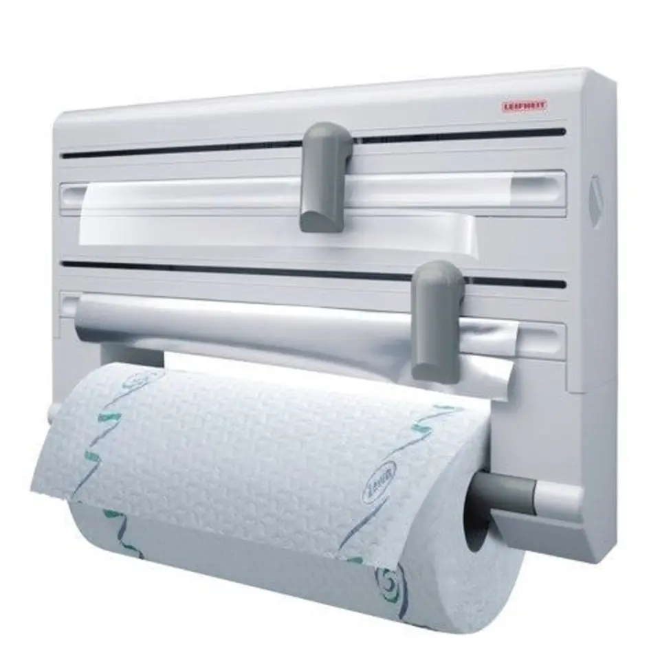 ⁨Leifheit 25703 paper towel holder Wall-mounted paper towel holder Grey, White⁩ at Wasserman.eu
