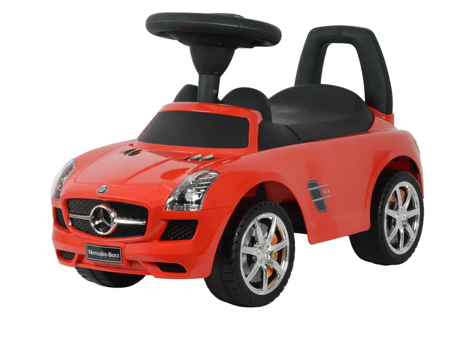 ⁨Jeździk, pchacz Mercedes czerwony SLS AMG czerwony⁩ w sklepie Wasserman.eu