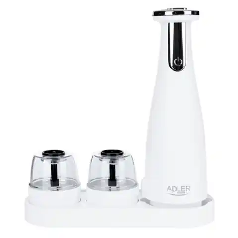 ⁨Adler | Electric Salt and pepper grinder | AD 4449w | Grinder | 7 W | Housing material ABS plastic | Lithium | Mills with cerami⁩ w sklepie Wasserman.eu