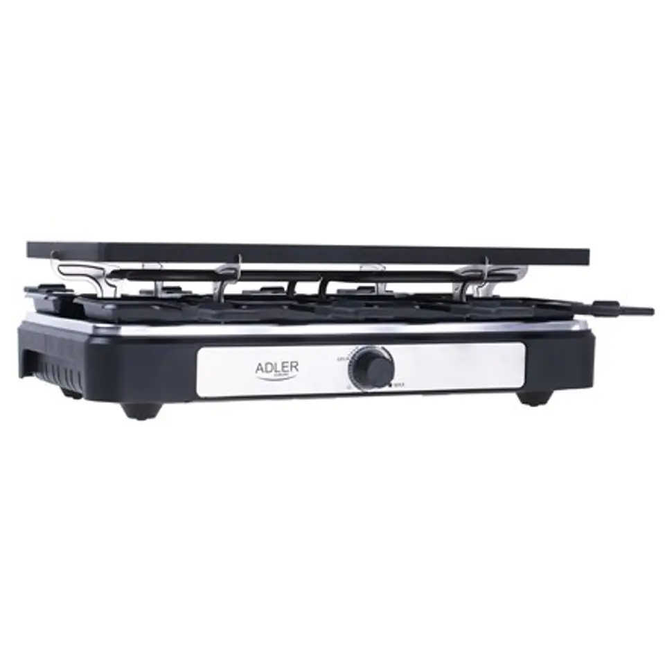 Adler | AD 6616 | Raclette - electric grill | Table | 1400 W | Black/Stainless steel at Wasserman.eu