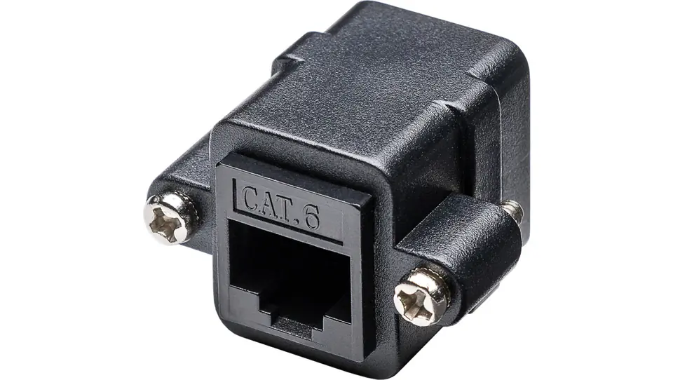 ⁨Mounting adapter RJ45/RJ45 UTP cat.6 81365⁩ at Wasserman.eu