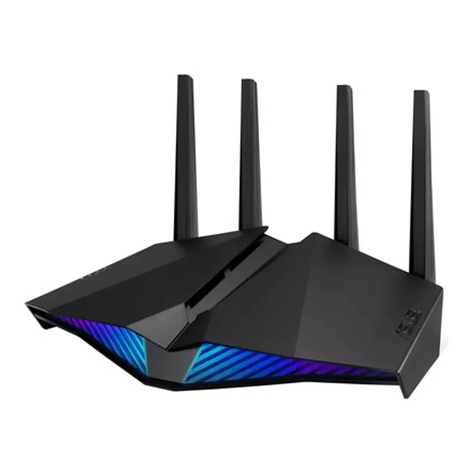 ⁨Asus Wifi 6 Dual Band Gigabit Gaming Router RT-AX82U 802.11ax, 574+4804 Mbit/s, 10/100/1000 Mbit/s, Porty Ethernet LAN (RJ-45) 4⁩ w sklepie Wasserman.eu