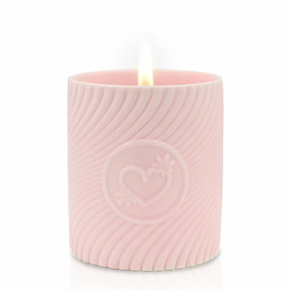 ⁨Świeca do masażu - HighOnLove Pink Massage Candle Strawberries & Champagne⁩ w sklepie Wasserman.eu