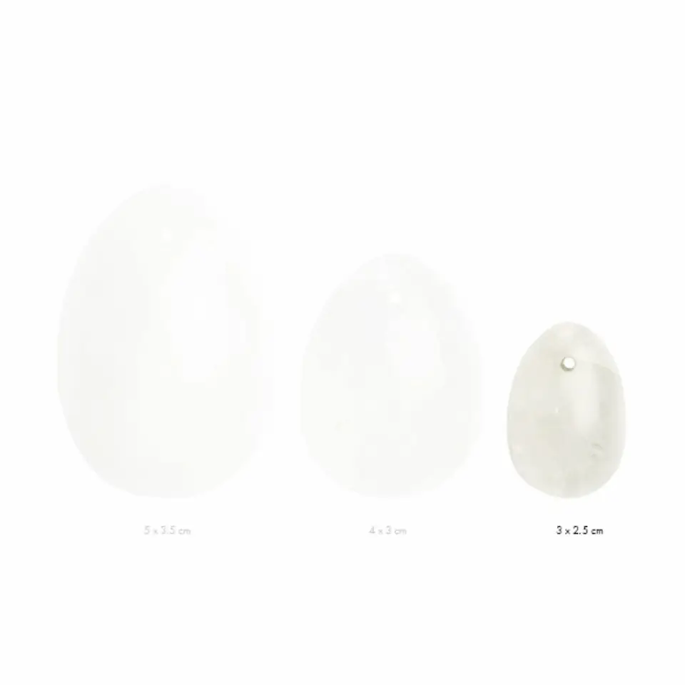 La Gemmes Yoni Egg Clear Quartz S - kamień naturalny, rozmiar S w sklepie Wasserman.eu