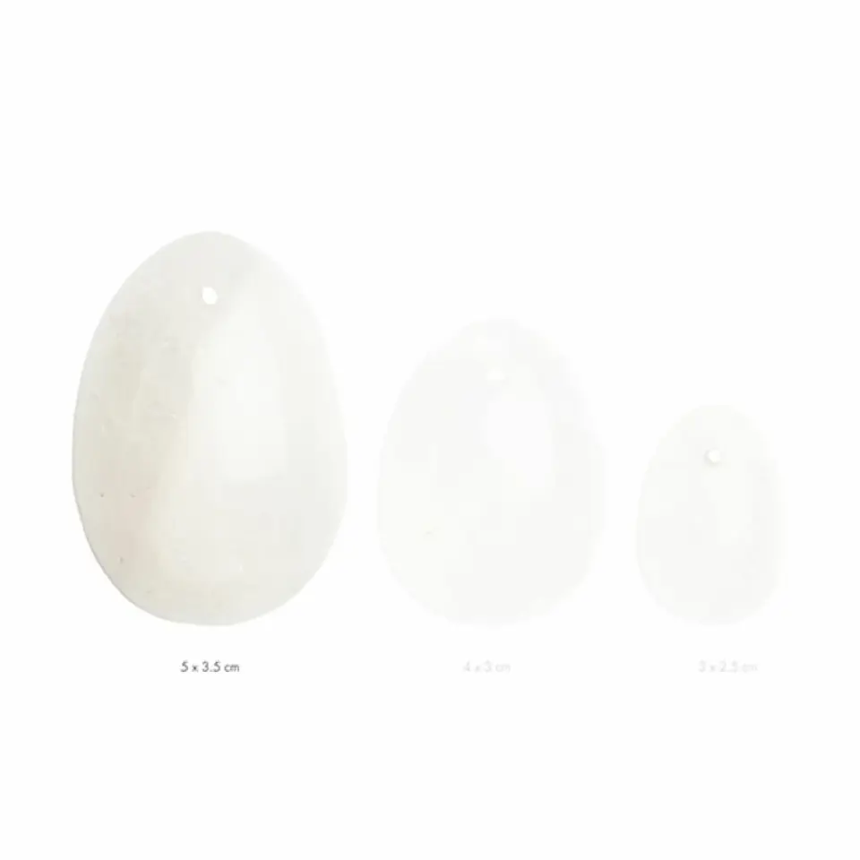 ⁨Kulka gejszy - La Gemmes Yoni Egg Clear Quartz L⁩ w sklepie Wasserman.eu