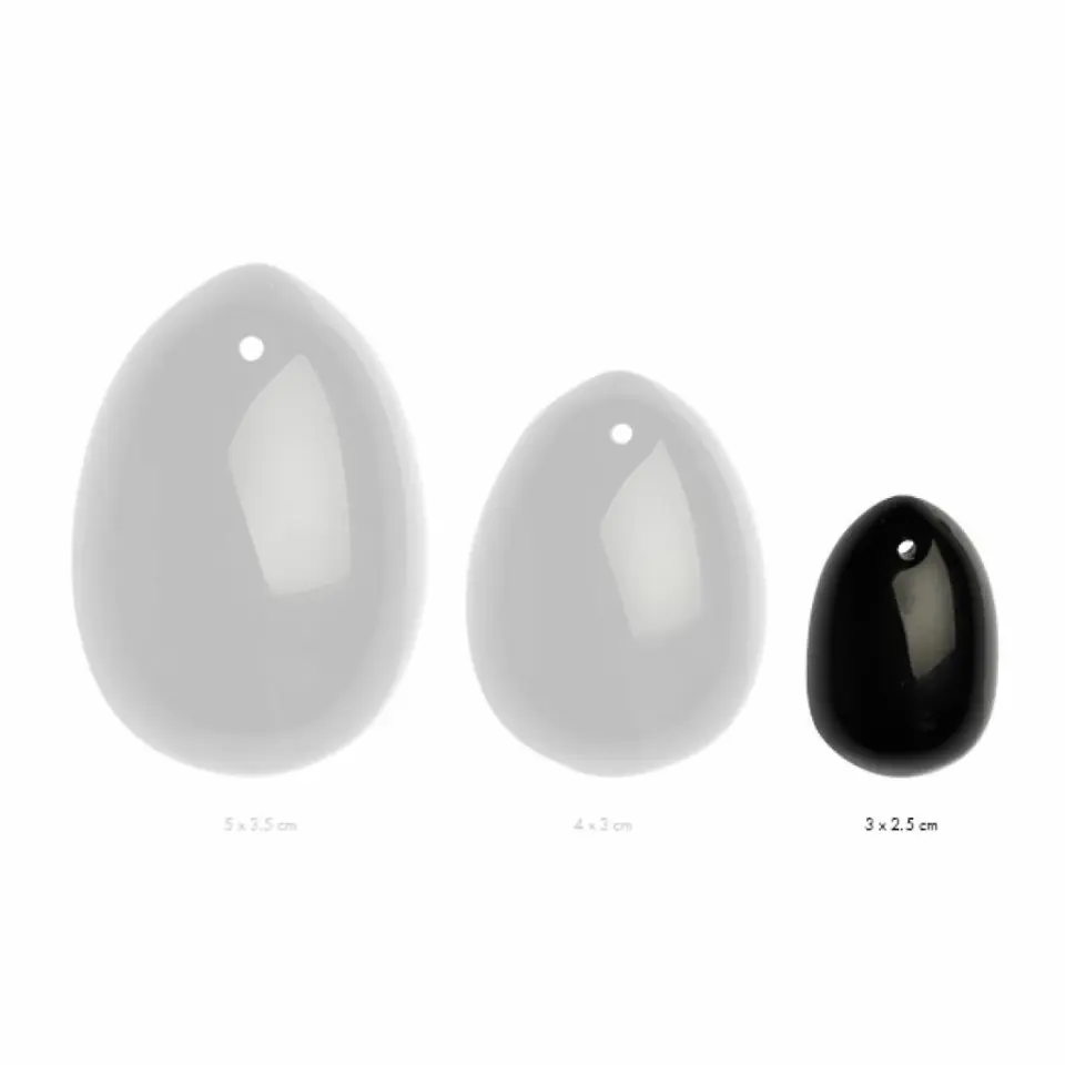 Kulka gejszy - La Gemmes Yoni Egg Black Obsidian S w sklepie Wasserman.eu