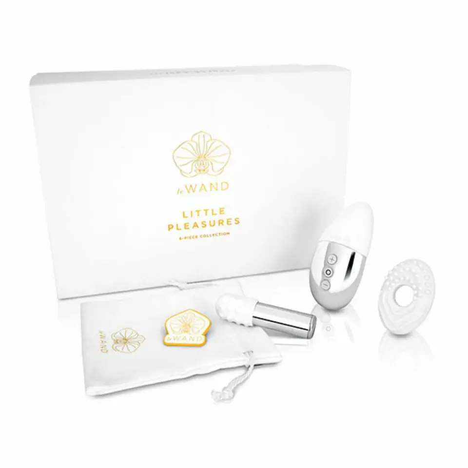 ⁨Le Wand Little Pleasures 6-Piece Collection - Srebrny Zestaw Mini Masażerow USB⁩ w sklepie Wasserman.eu