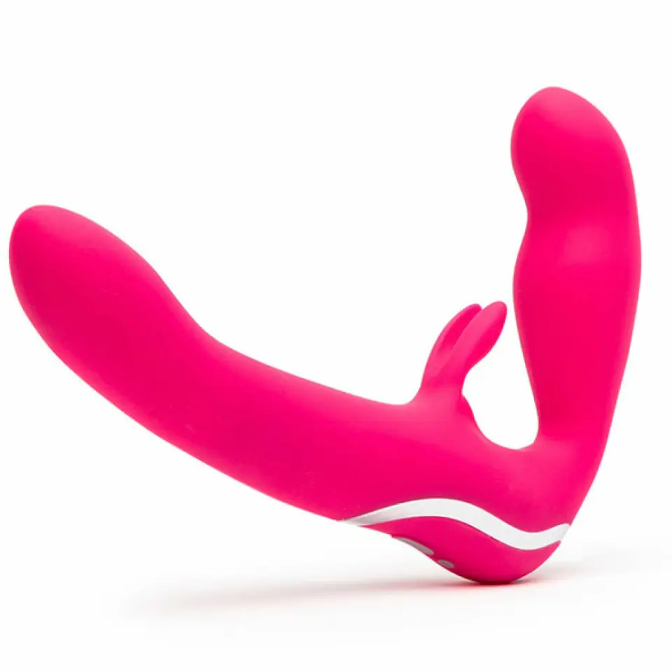 ⁨Wibrator strap-on - Happy Rabbit Strapless Strap-On Pink⁩ w sklepie Wasserman.eu